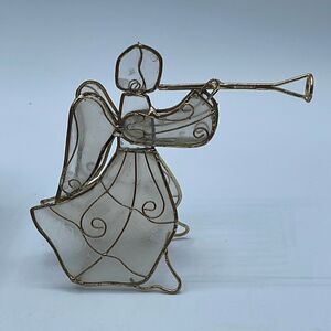 Vintage Capiz shell Angel table top ornament.